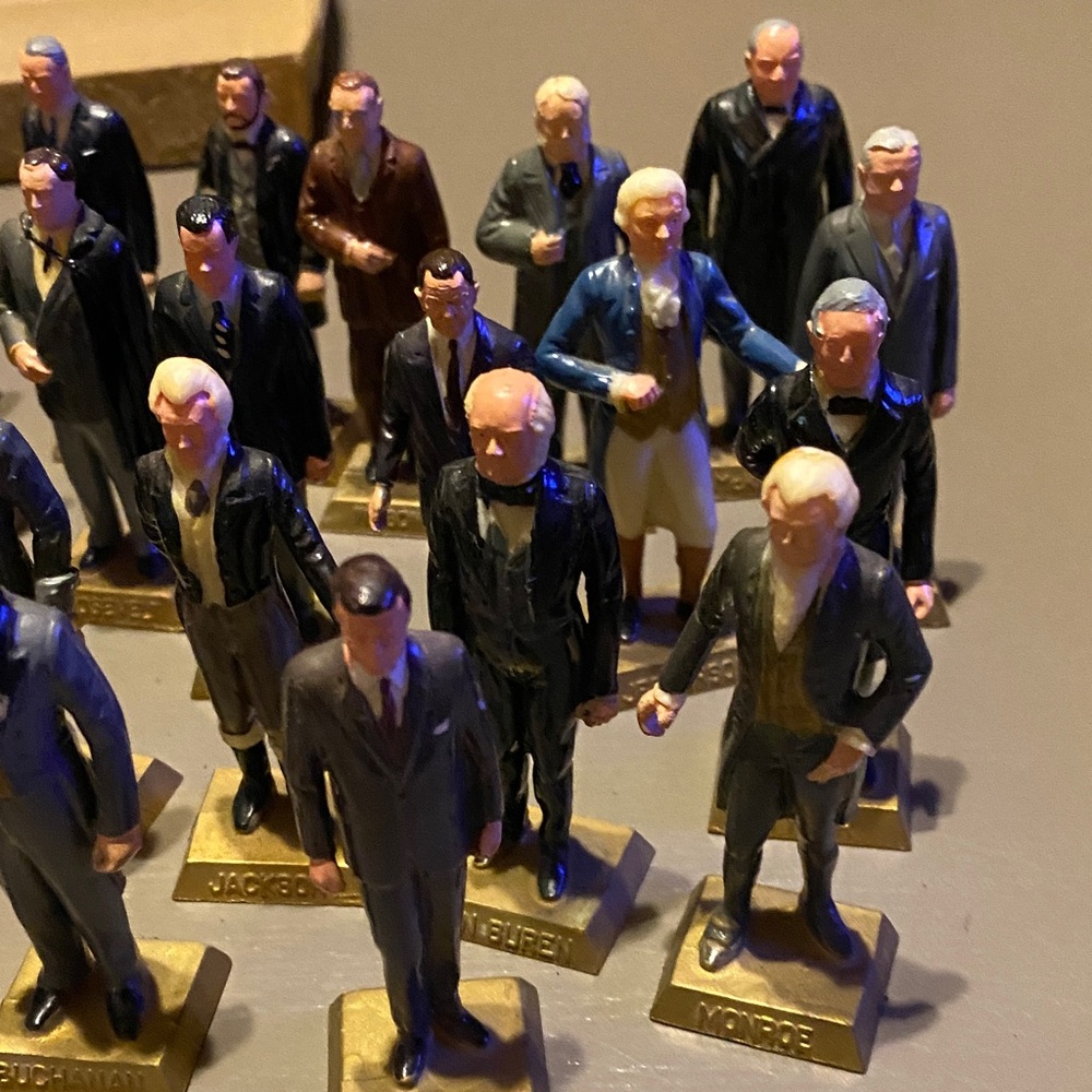 Vintage Marx Toys 36 U.S. Presidents Figurine Set 3” Historical Collection- - Picture 3 of 9